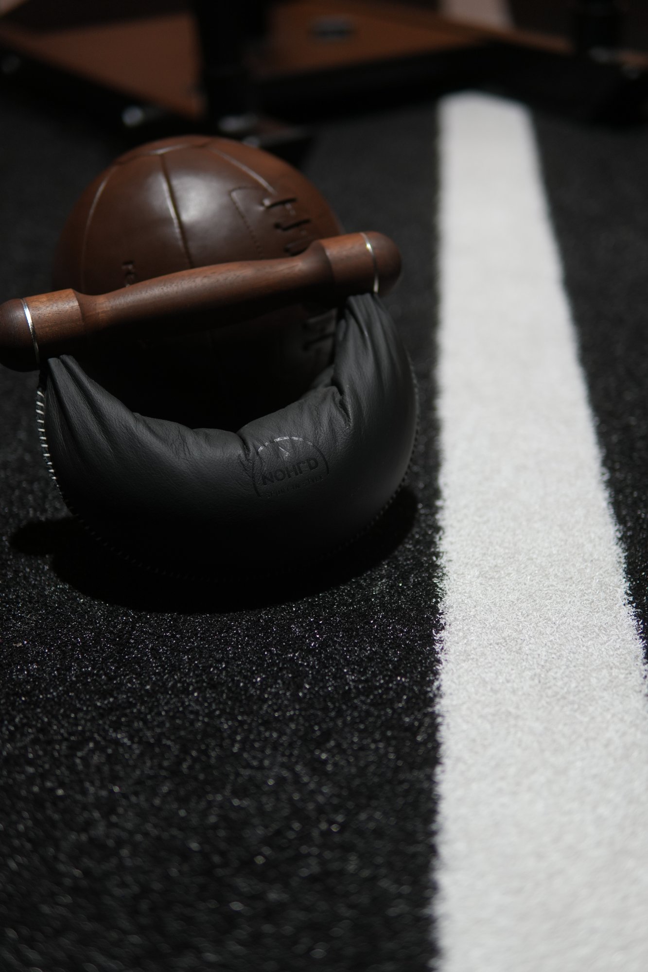 Medicine ball on the sled track